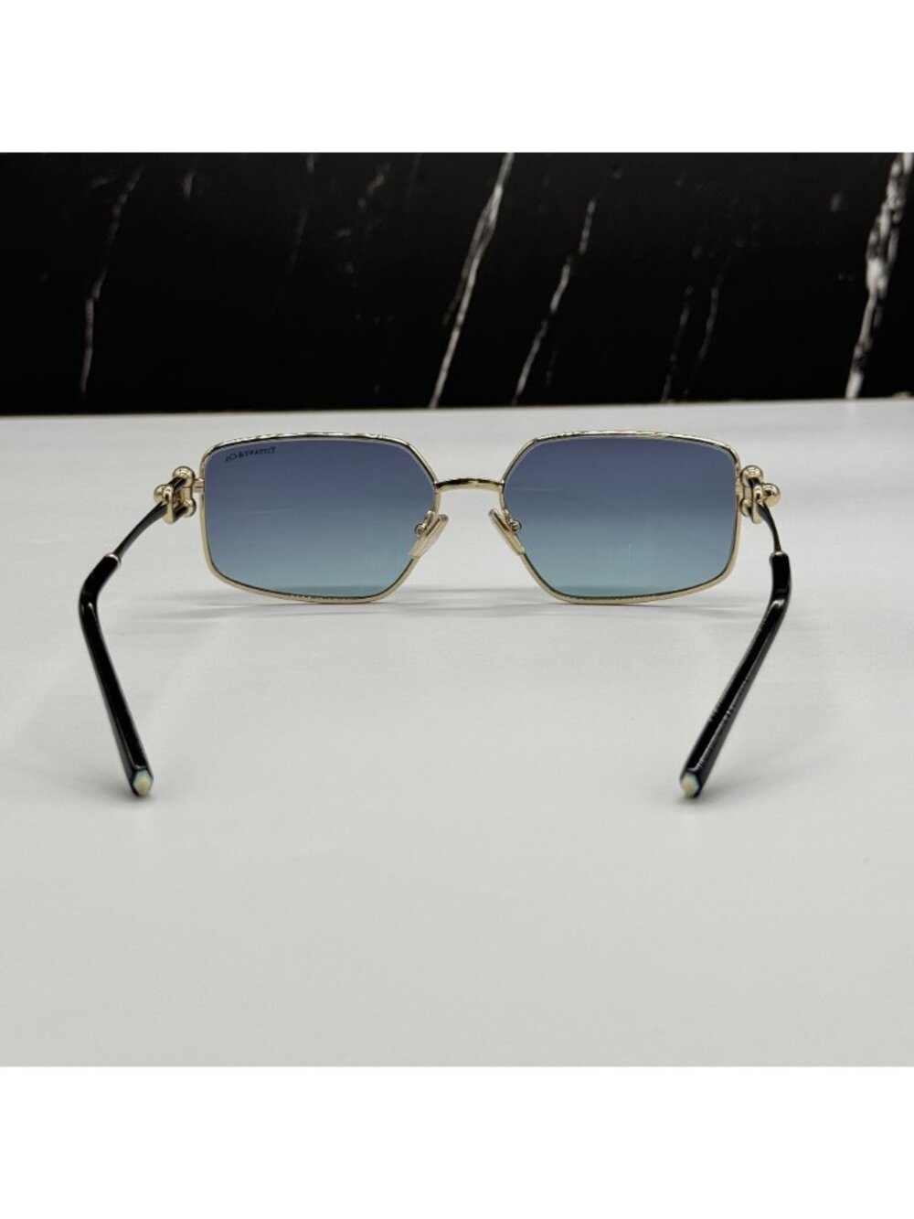 Tiffany & Co TF3111 62029S Blue Gold Women Sunglasses Authentic NEW - Picture 8 of 12